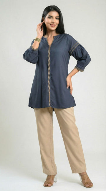 Geo Grace Top - Etiquette Apparel 