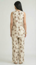 Product Carousel Image 5: Modern Floral Sleeveless Co-Ord Set