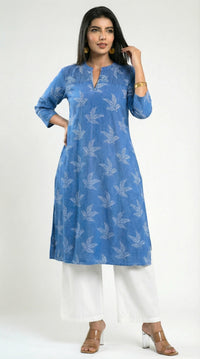 The Everyday Denim Edit Kurta - Etiquette Apparel