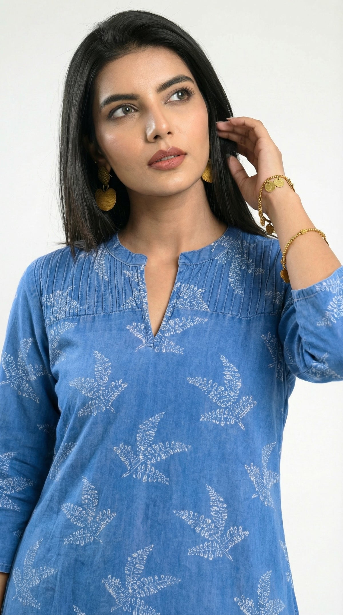 The Everyday Denim Edit Kurta - Etiquette Apparel
