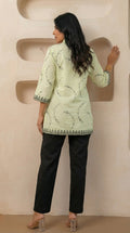 Product Carousel Image 3: Peach Mal All Over Embroidered Top