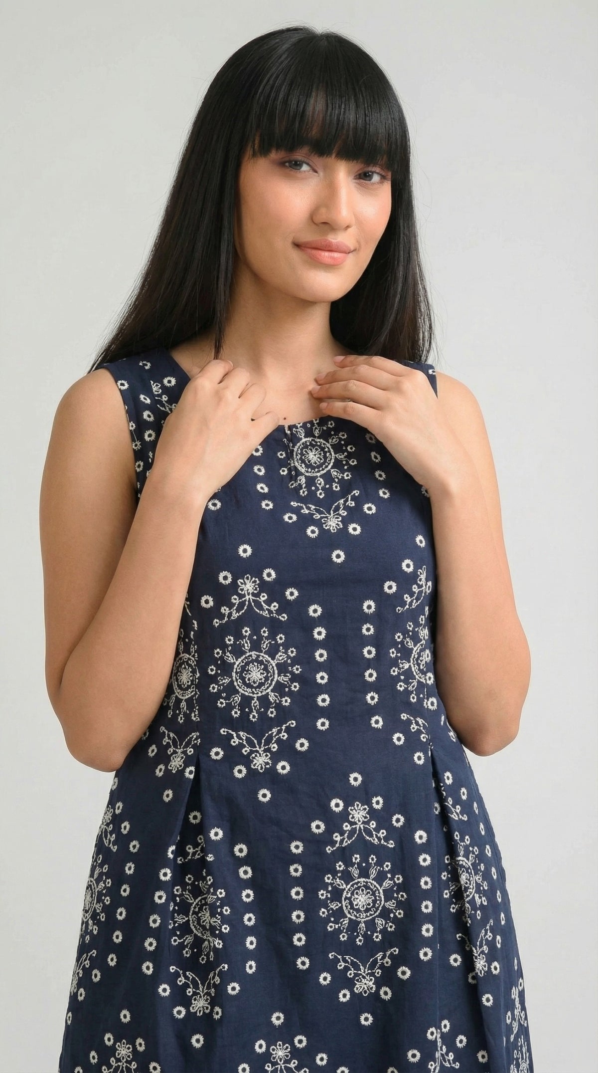 Modern Ethereal Sleeveless Dress - Etiquette Apparel