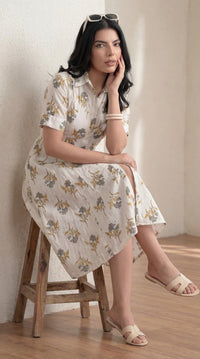 Sunlit Floral Ease Dress - Etiquette Apparel