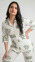 Product Carousel Image 4: Ivory Abstract Eye Print  Co-ord Set