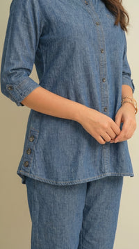Stylish Denim Co Ord Set for Women - Etiquette Apparel