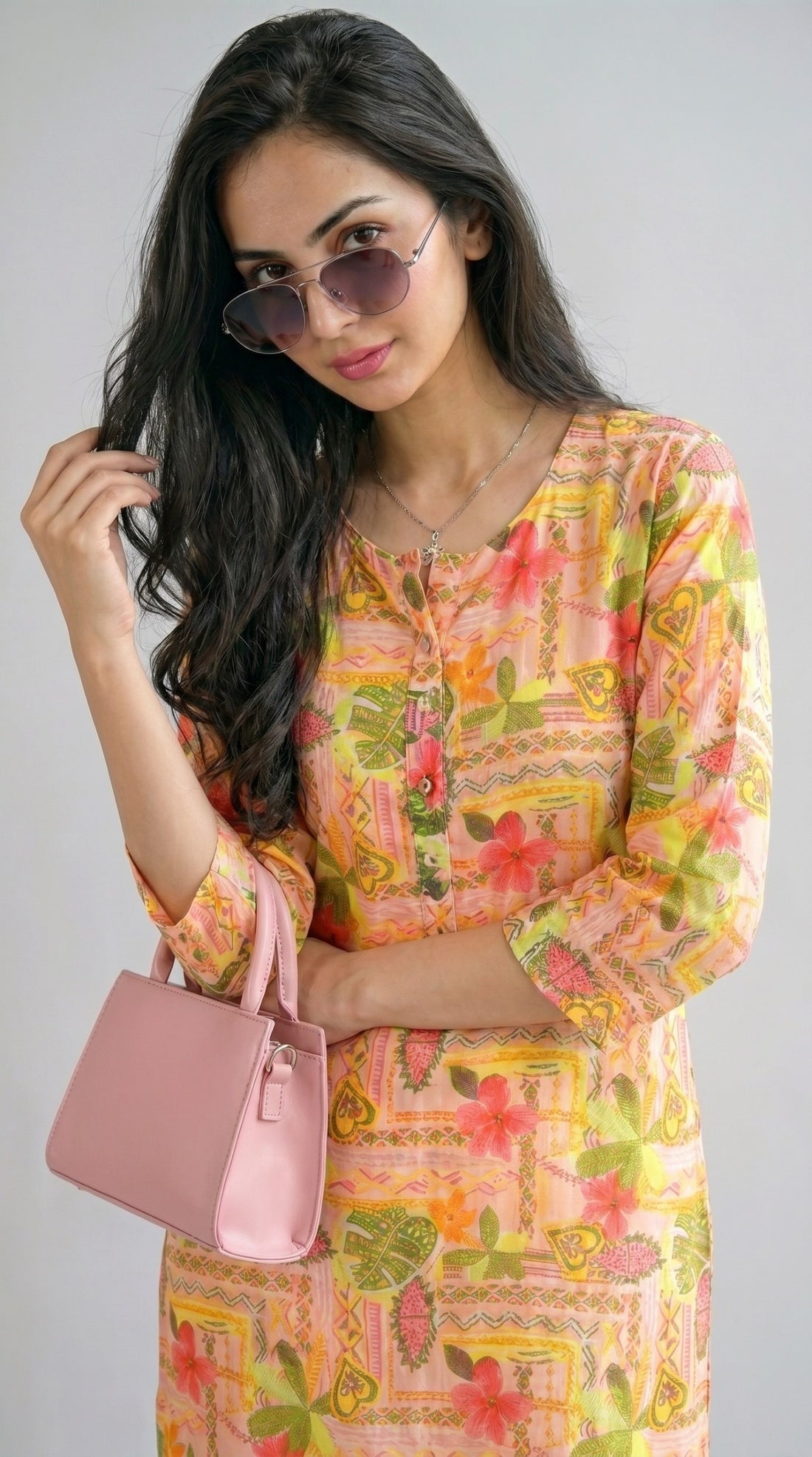 Wander Print Kurta - Etiquette Apparel 