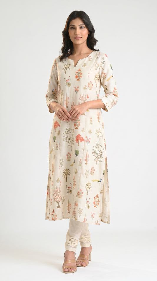 Subtle Story Kurta - Etiquette Apparel