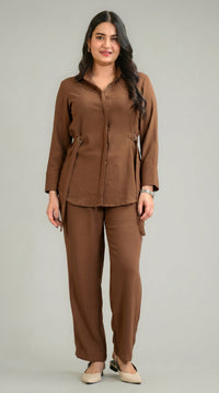 Tie-Up Luxe Co-Ord Set - Etiquette Apparel