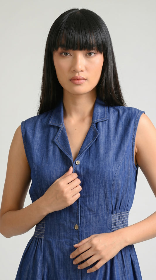 The Everyday Comfort Sleeveless Dress - Etiquette Apparel