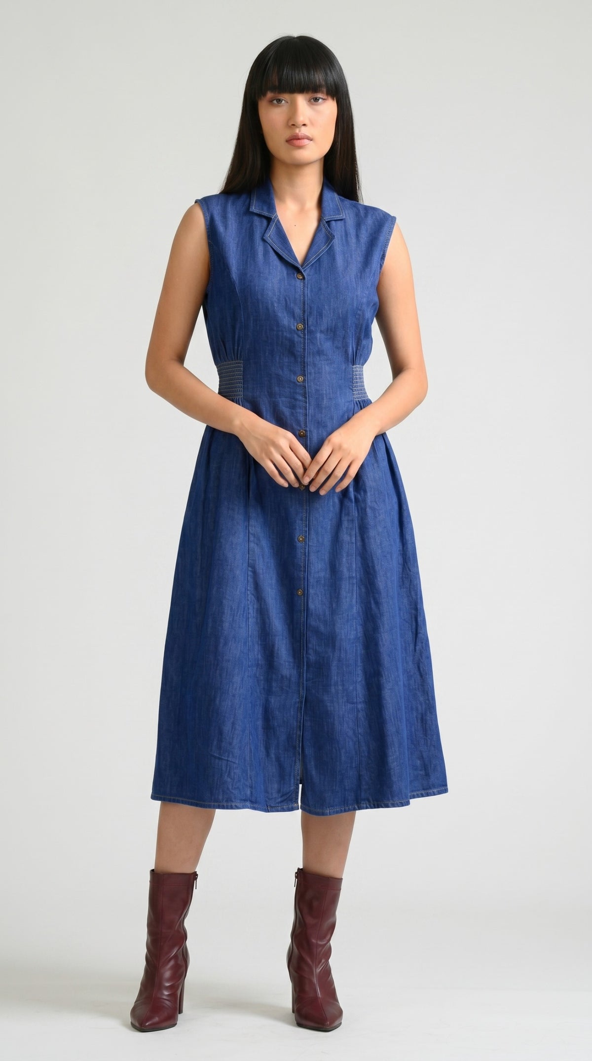 The Everyday Comfort Sleeveless Dress - Etiquette Apparel