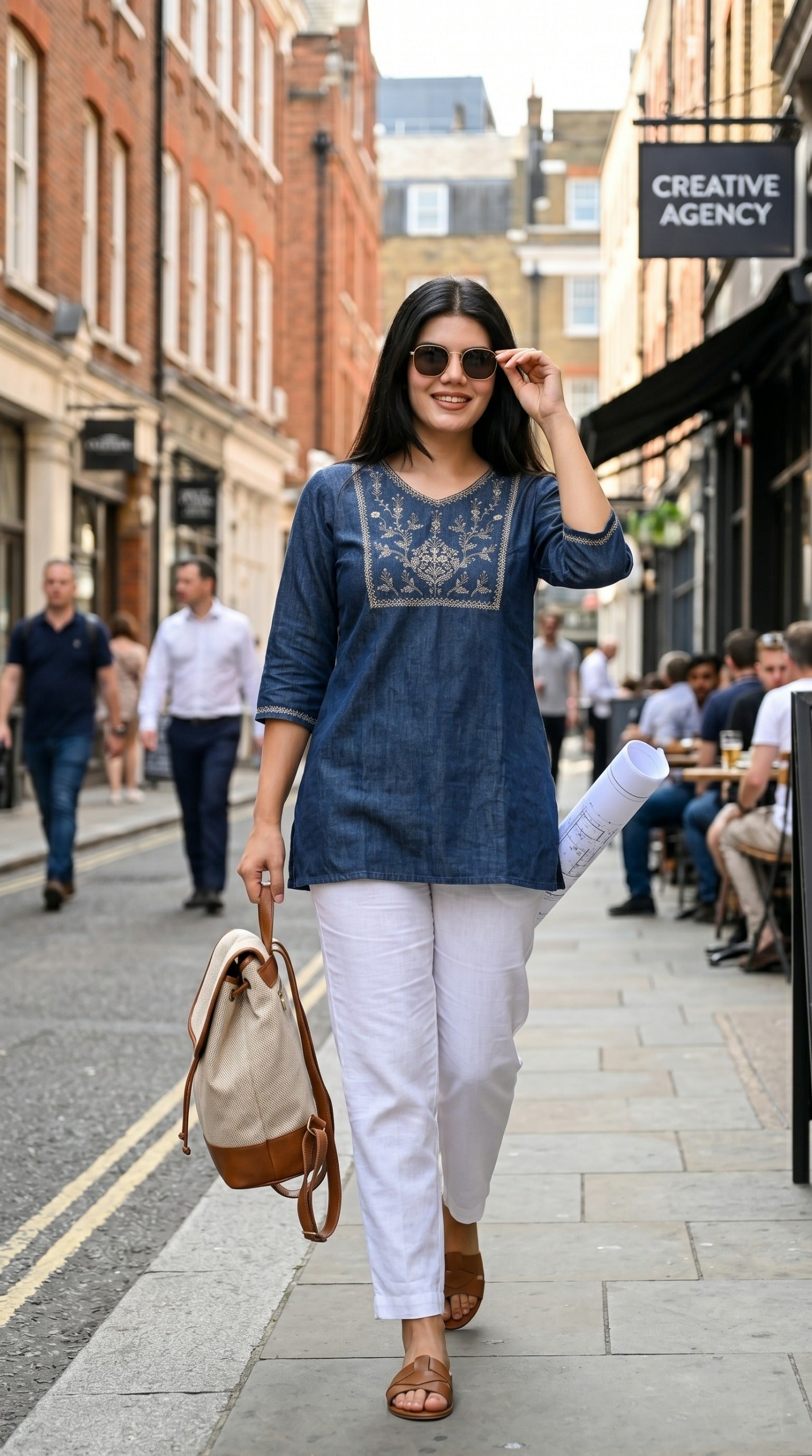 Product Carousel Image 1: Rustic Yoke Denim Top
