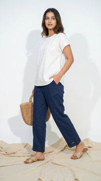 Full Broad Elasticated Pants - Etiquette Apparel