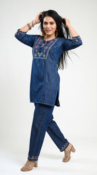 Sindhi Taka Embroidered Co-ord Set - Etiquette Apparel