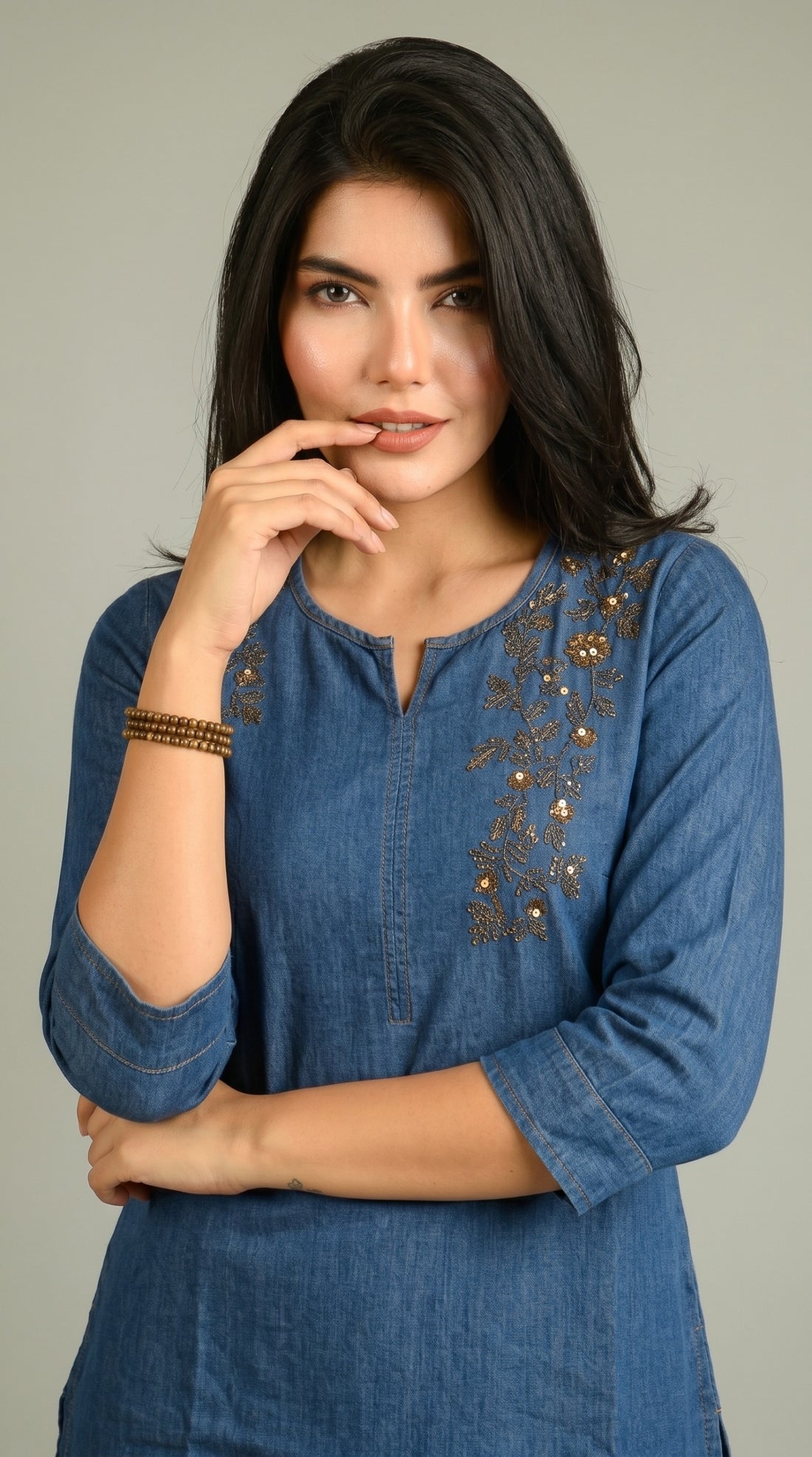 Rustic Charm in Denim Co-ord set