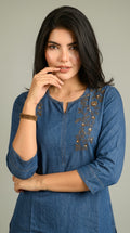 Product Carousel Image 1: Rustic Charm in Denim Co-ord set