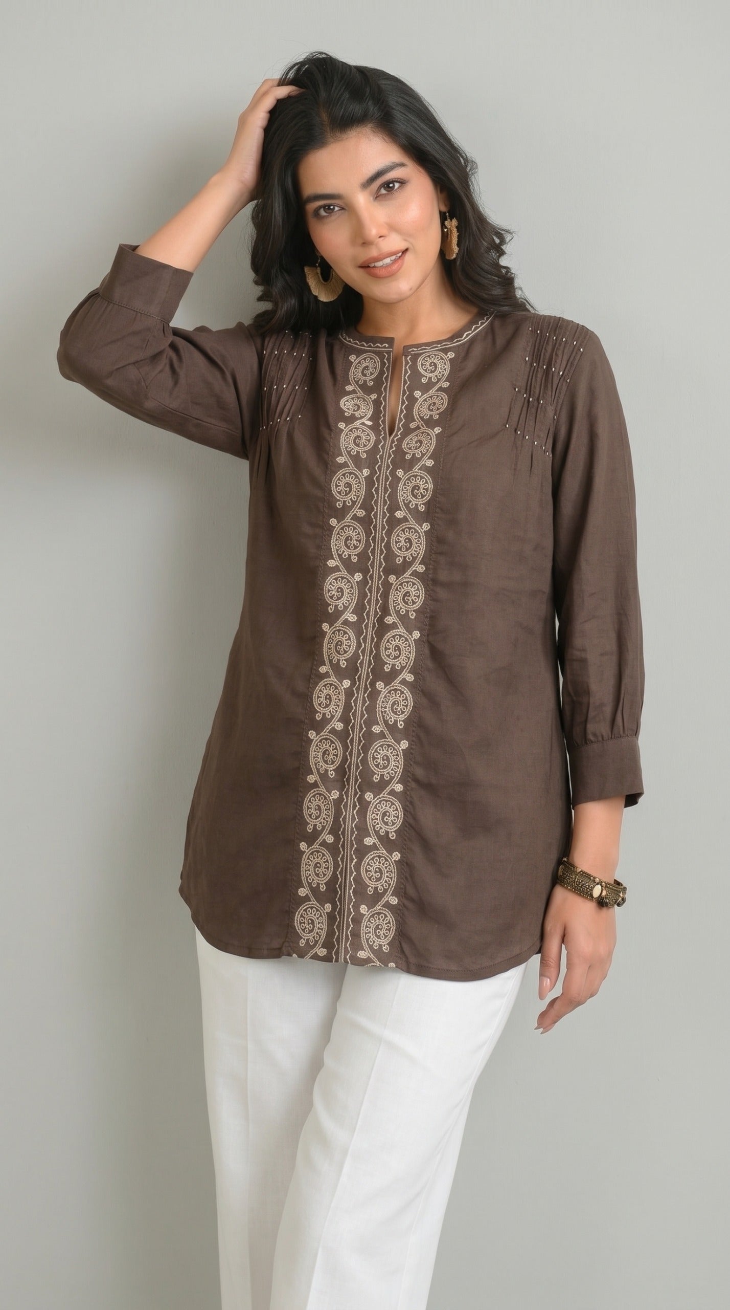 Modern Ease Short Top - Etiquette Apparel