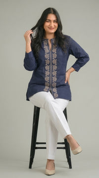Modern Ease Short Top - Etiquette Apparel
