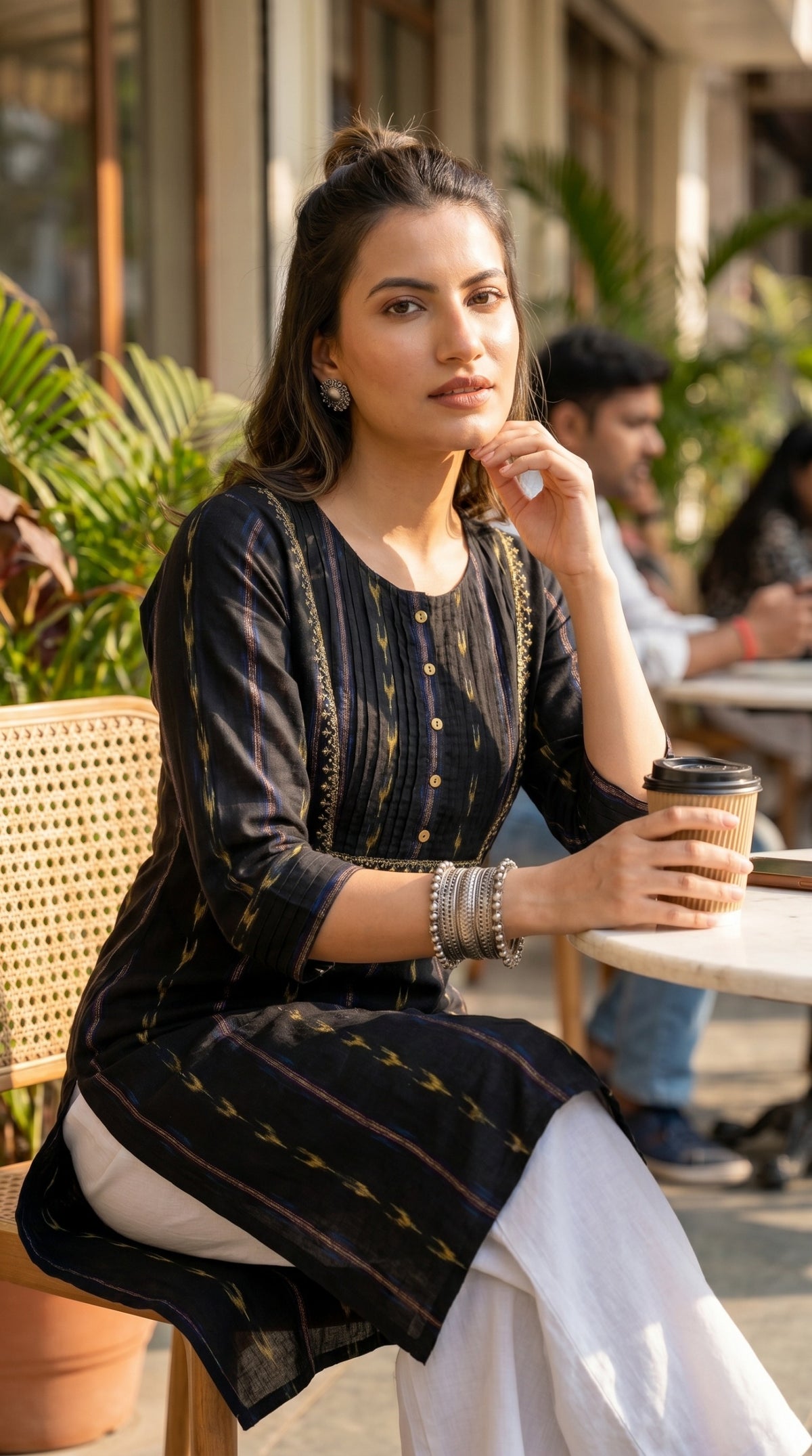 Weaving  in Motion Jamdani Kurta - Etiquette Apparel