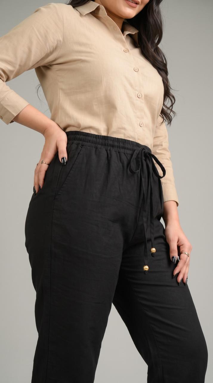 Easy Linen Stretch Pants - Etiquette Apparel