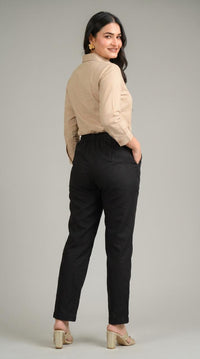 Easy Linen Stretch Pants - Etiquette Apparel