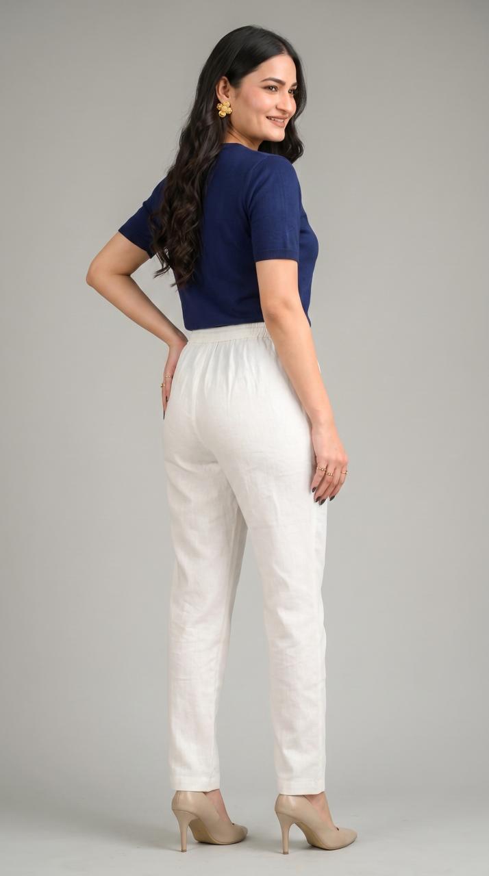 Easy Linen Stretch Pants - Etiquette Apparel