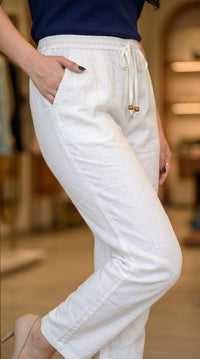 Easy Linen Stretch Pants - Etiquette Apparel