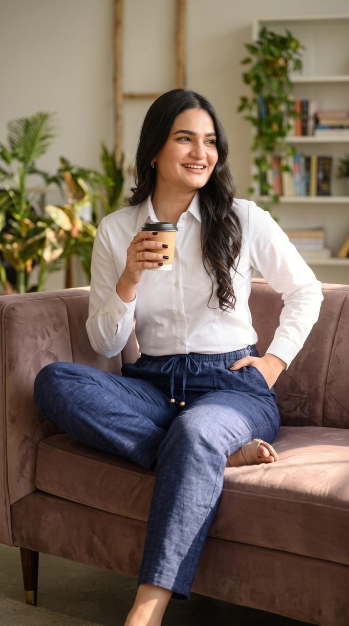Easy Linen Stretch Pants - Etiquette Apparel