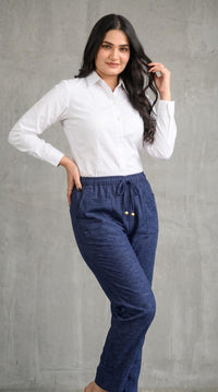 Easy Linen Stretch Pants - Etiquette Apparel