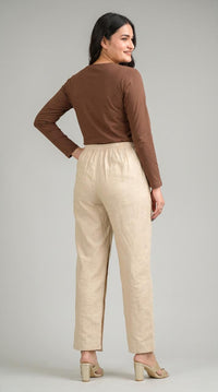 Easy Linen Stretch Pants - Etiquette Apparel