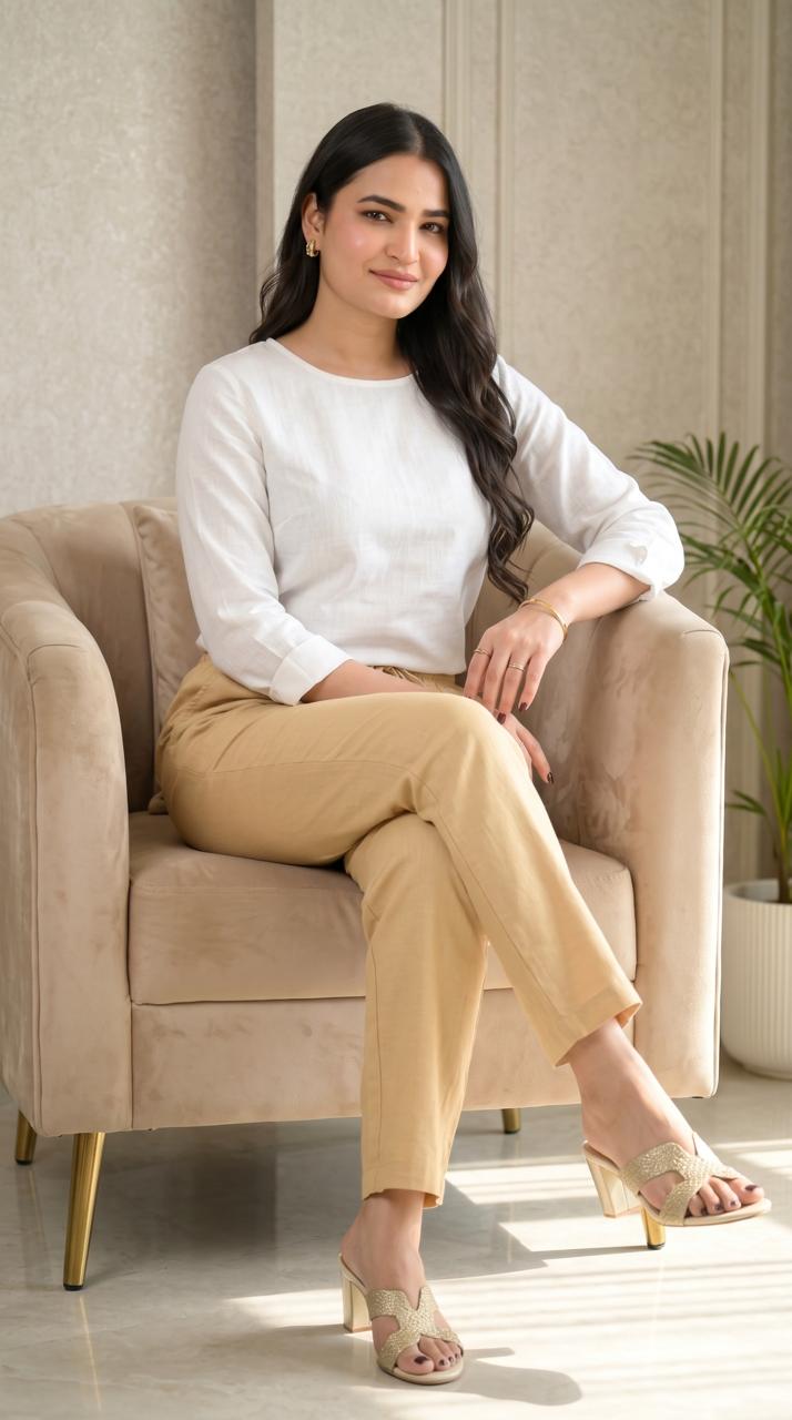 Easy Linen Stretch Pants - Etiquette Apparel