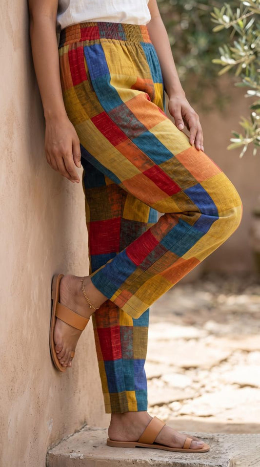 Artful Checks Trouser - Etiquette Apparel