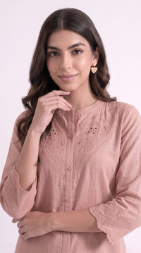 Embroidered Tunic Top - Etiquette Apparel