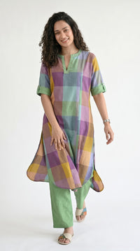 Timeless Madras Checks kurta Set