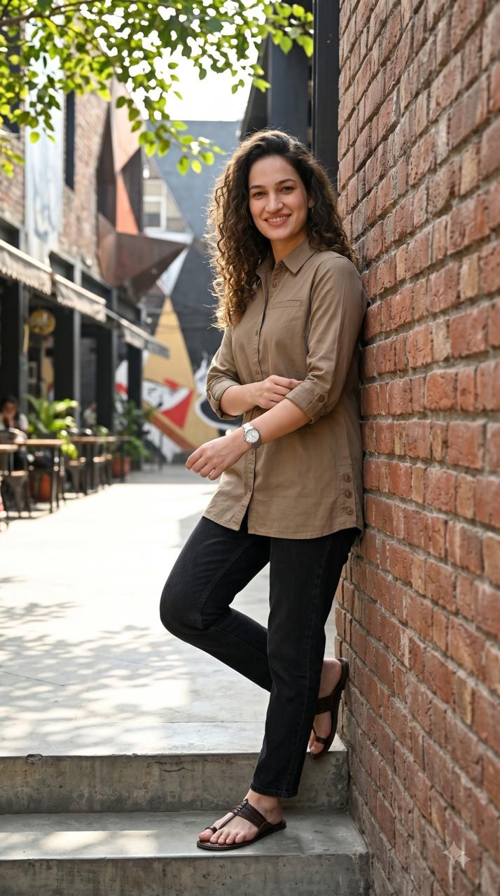 Buttoned Longline Shirt