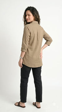 Buttoned Longline Shirt