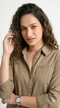 Buttoned Longline Shirt