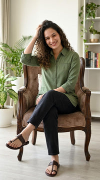 Buttoned Longline Shirt