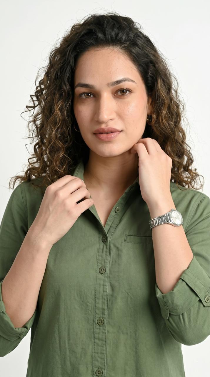 Buttoned Longline Shirt