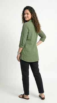 Buttoned Longline Shirt