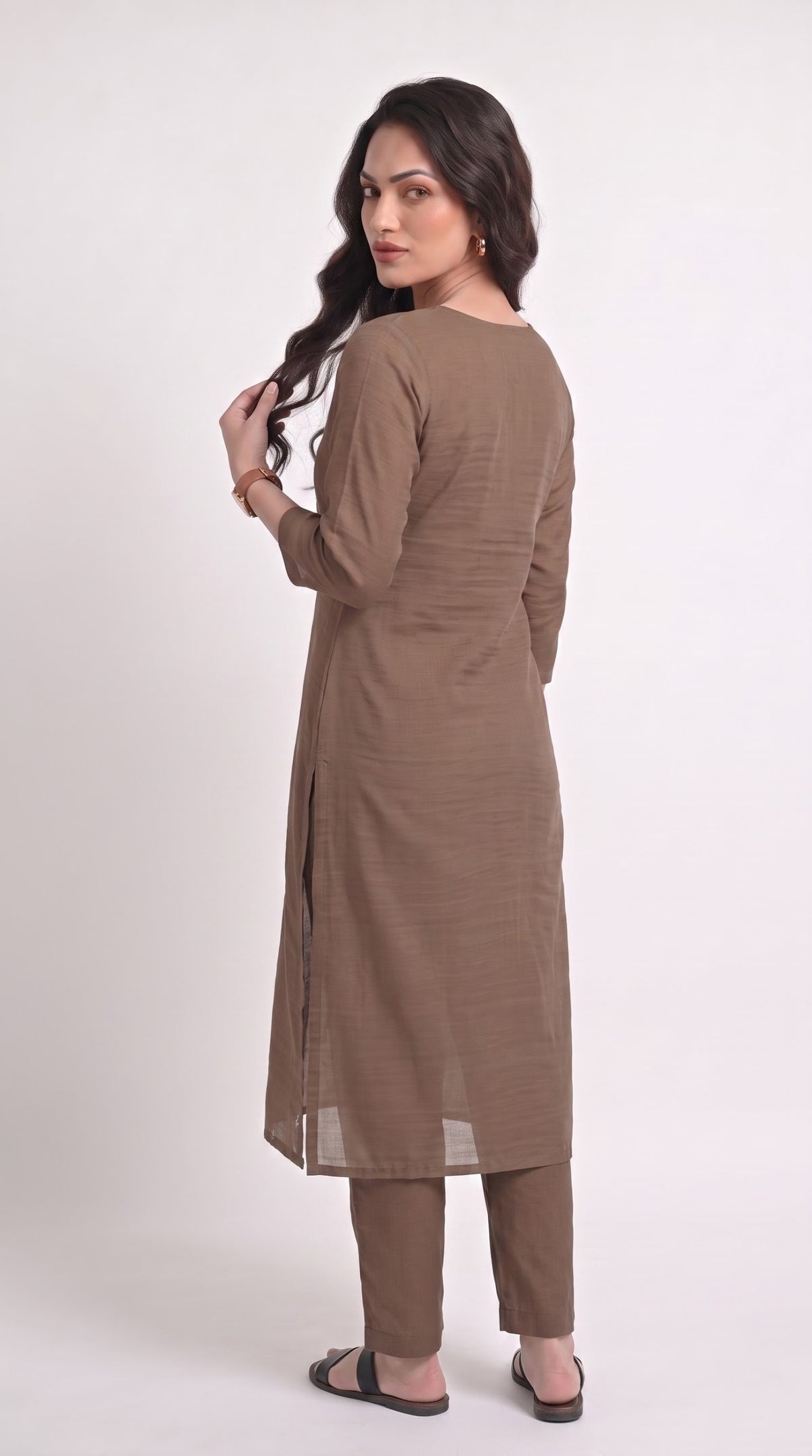 Chanderi Floral Grace Kurta Set