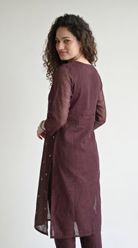 Chanderi Floral Grace Kurta Set - Etiquette Apparel