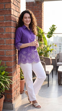Cutwork But Make it Bold Top - Etiquette Apparel