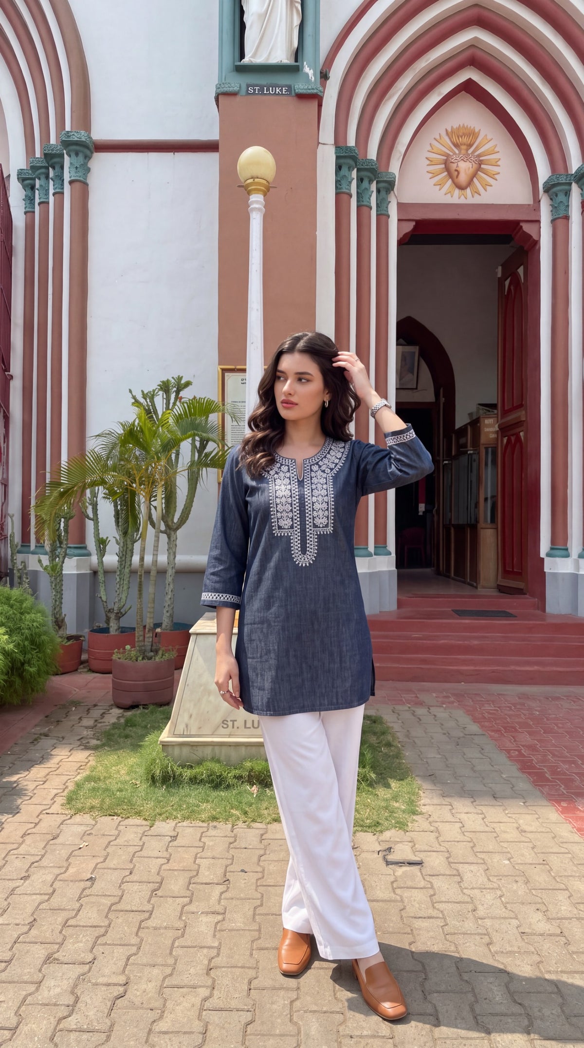 Dori Crafted Denim Top