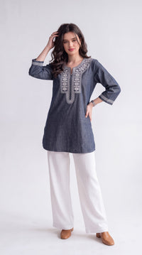 Dori Crafted Denim Top