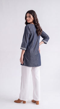 Dori Crafted Denim Top
