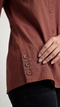 Buttoned Longline Shirt - Etiquette Apparel