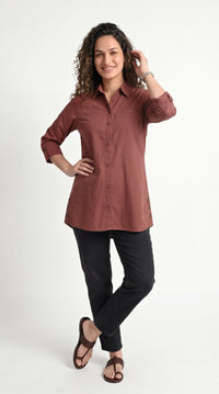 Buttoned Longline Shirt - Etiquette Apparel