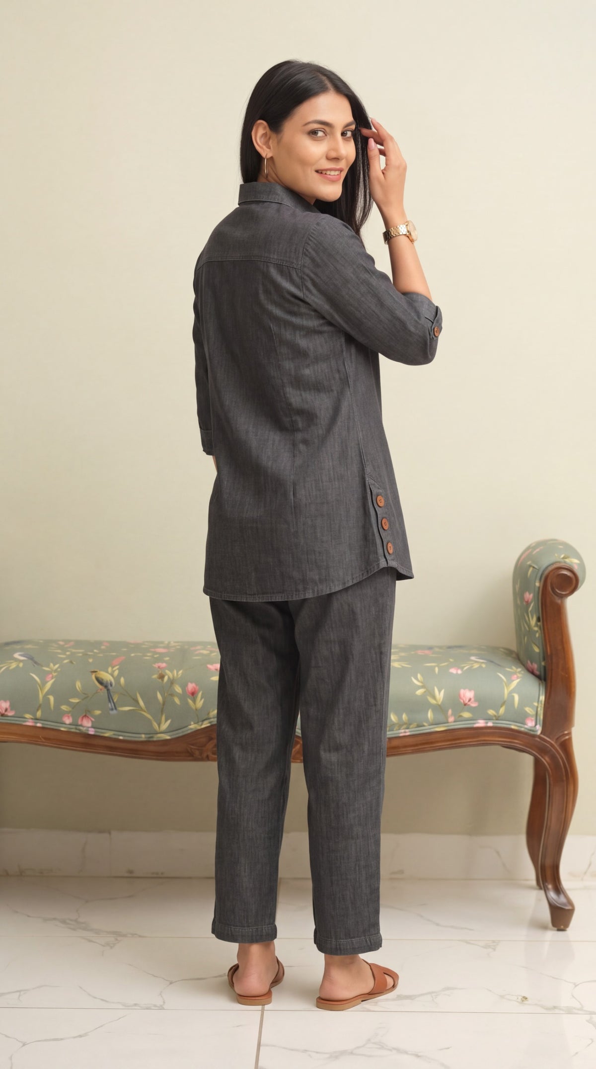 Stylish Denim Co Ord Set for Women - Etiquette Apparel