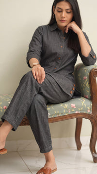 Stylish Denim Co Ord Set for Women - Etiquette Apparel