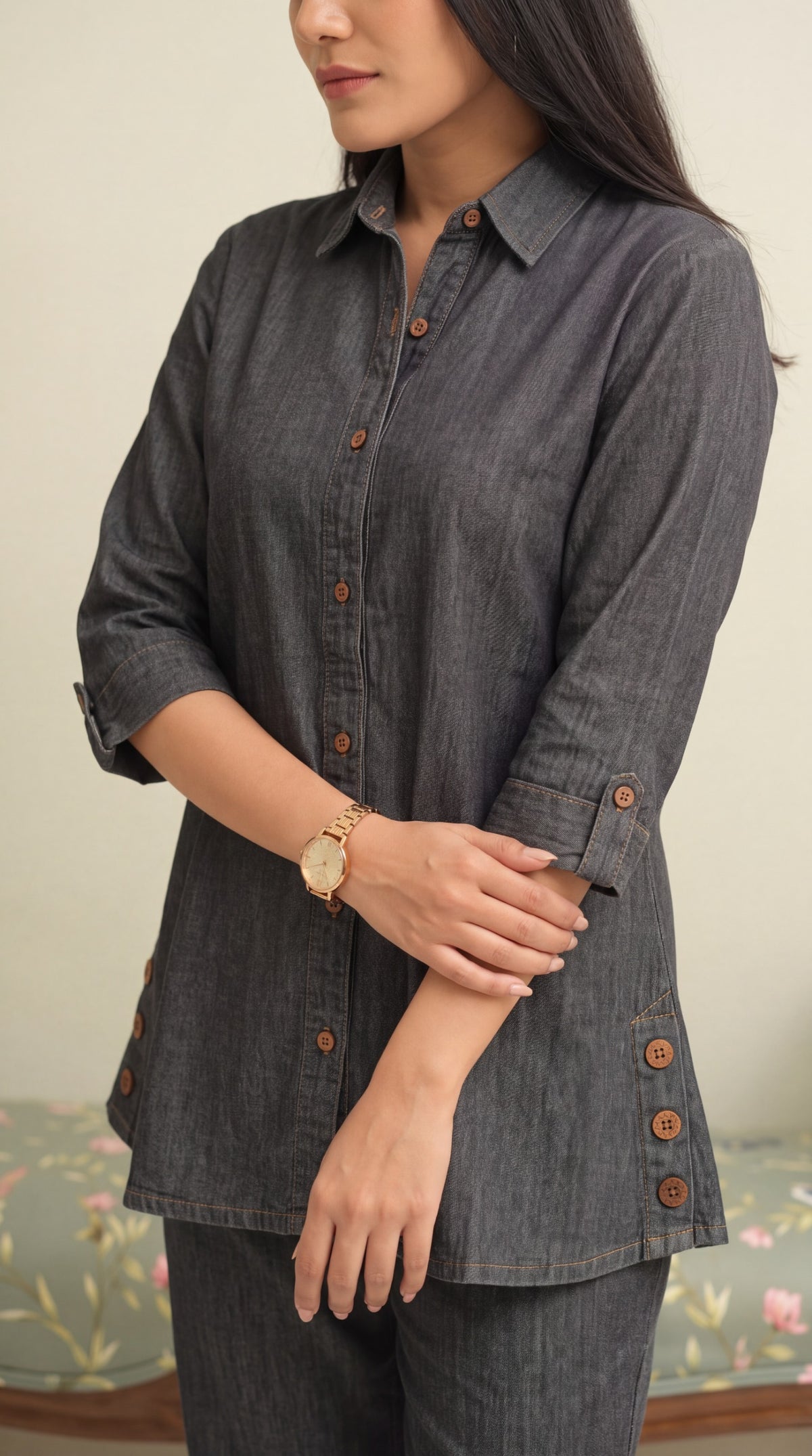 Stylish Denim Co Ord Set for Women - Etiquette Apparel